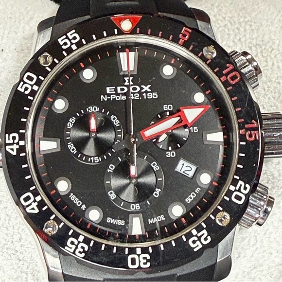 Edox Chrono Offshore 1 Sharkman ll North Pole Limited Editition Men’s Watch - Picture 7 of 8